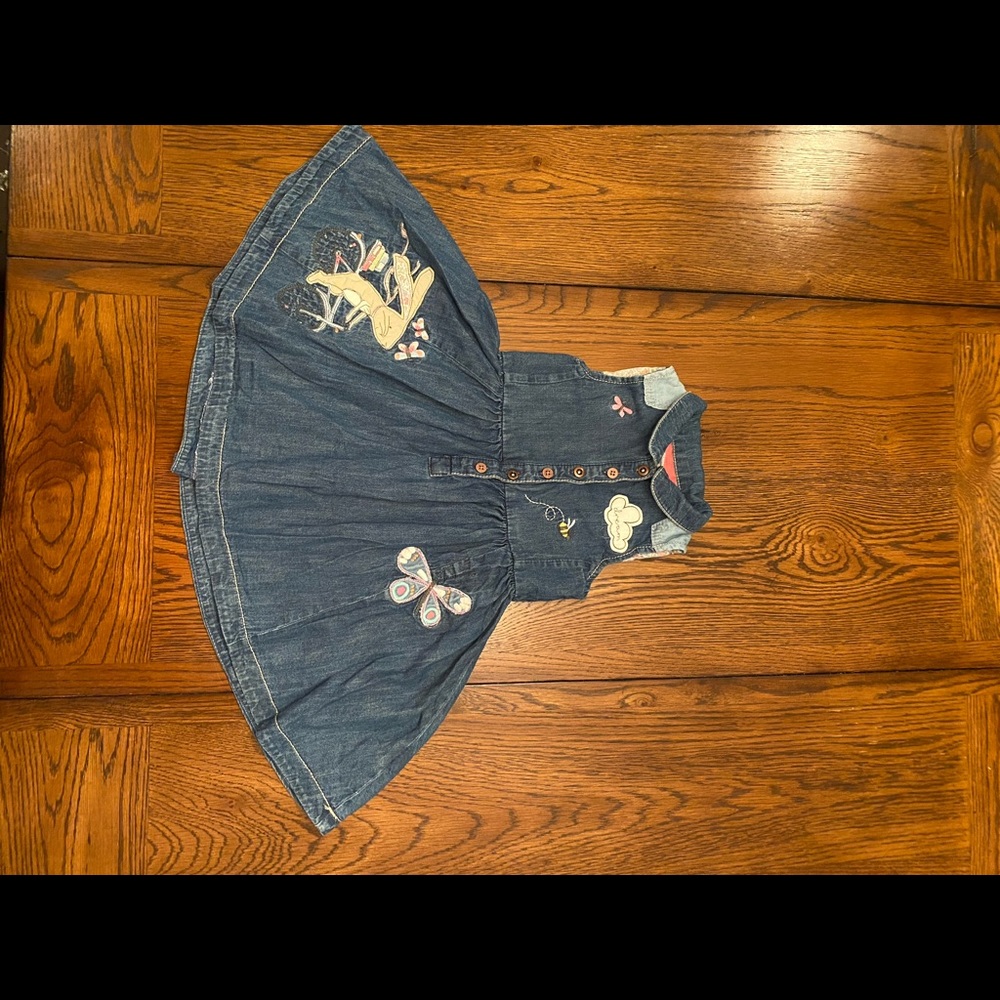 Lovely Soft Denim Dress with Beautiful Stitching